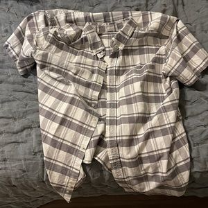 XL Men’s Hurley Shirt Sleeve Plaid Button Up